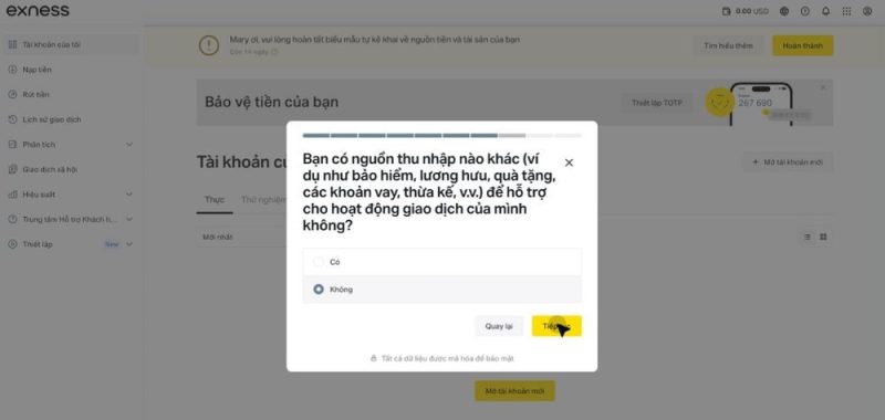 Hướng dẫn chi tiết cách xác minh nguồn tiền trên sàn Exness 3 Trả lời câu hỏi