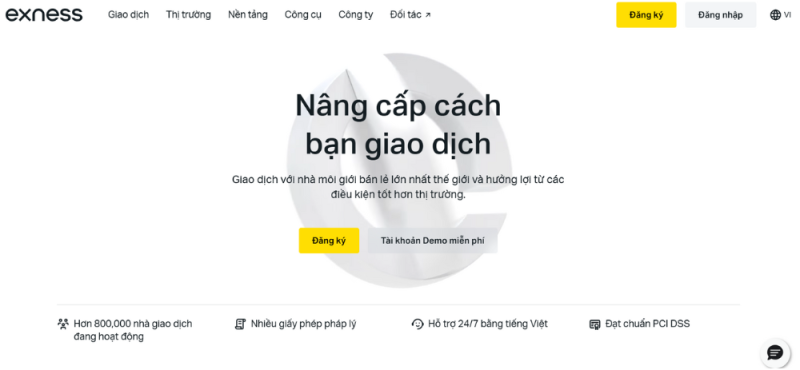 Tối ưu hóa giao dịch với mã đối tác Exness 2 Giao diện sàn Exness