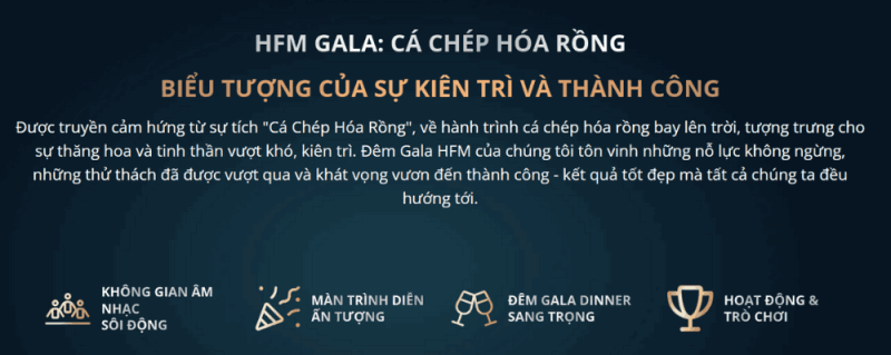 Hóa Rồng cùng HFM Gala: Vượt vũ môn, rinh quà khủng 2 HFM Gala: Cá chép hóa rồng