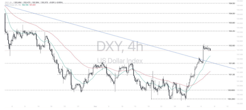 Phân tích thị trường Forex ngày 08/10/2024 6 Phân tích kỹ thuật Dollar Index (DXY) ngày 08/10/2024