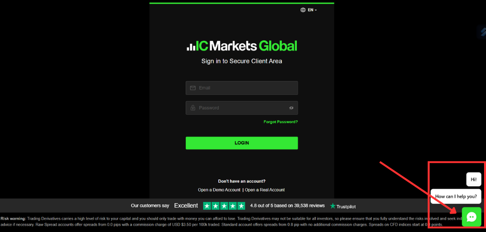IC Markets xuất hiện sự cố kỹ thuật gây nên lỗi xác nhận rút tiền 2 Chat Live sàn IC Markets