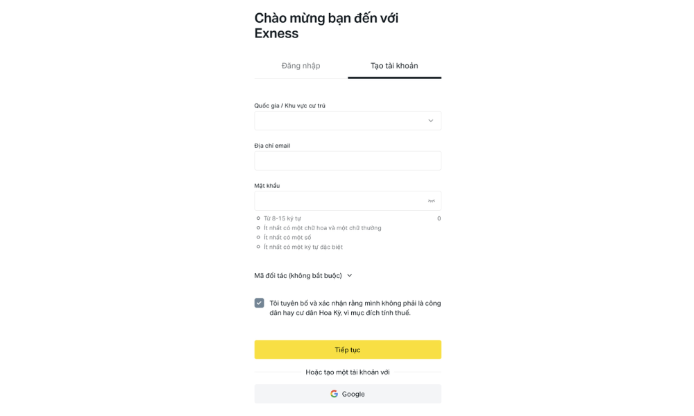 Khắc phục các sự cố thường gặp khi đăng ký tài khoản sàn Exness 2 Khôi phục mật khẩu tại đây