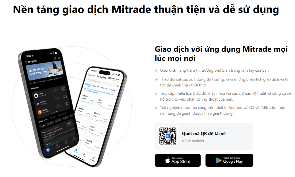 Sàn MiTrade có uy tín không? Đánh giá chi tiết sàn MiTrade năm 2025 3 nền tảng giao dịch mitrade