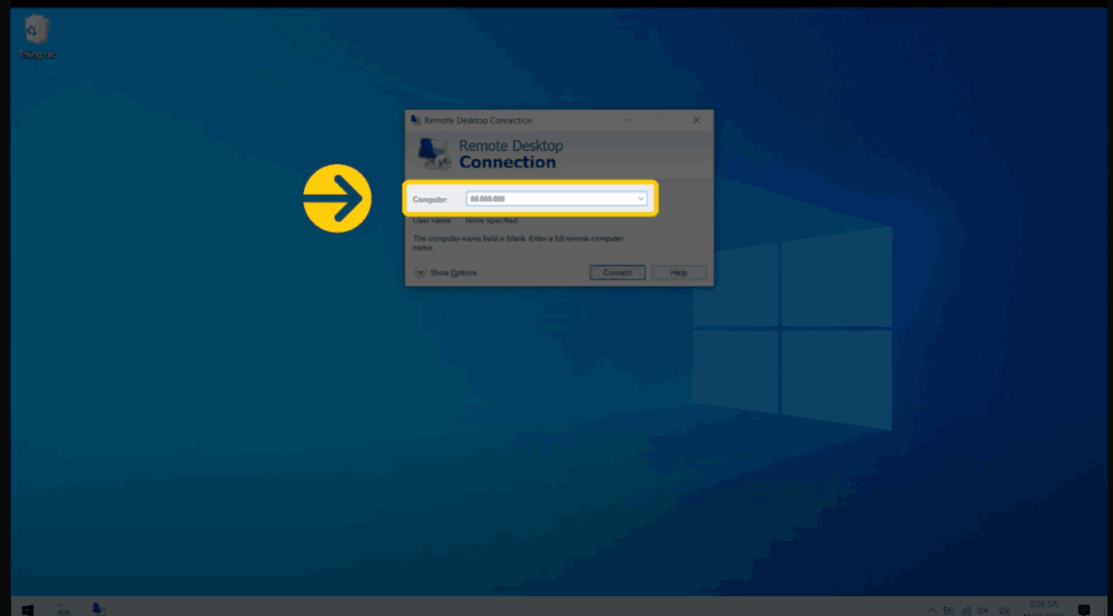 Hướng dẫn chi tiết cách kết nối với VPS Exness mới nhất 2025 4 Nhập địa chỉ VPS