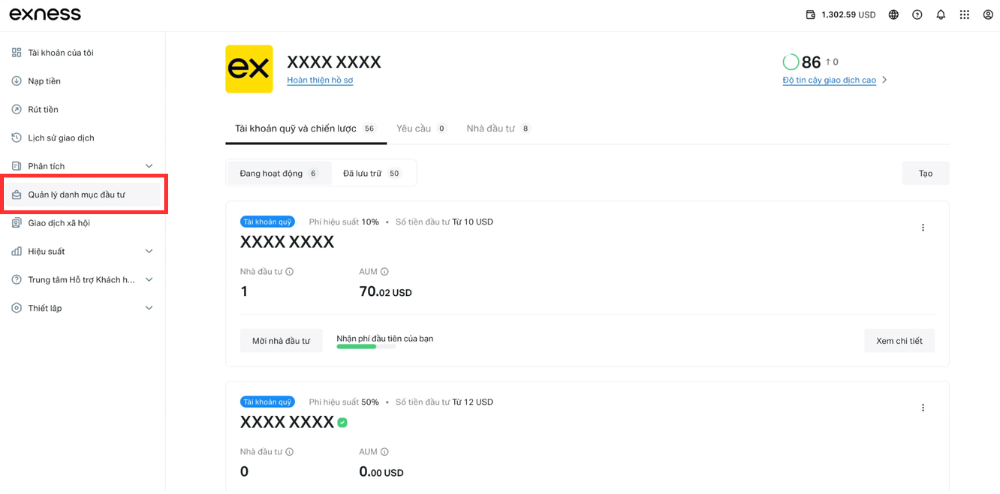 Hướng dẫn chi tiết các bước để thiết lập hạn mức đầu tư sàn Exness 5 Thay đổi hạn mức tài khoản hiện có