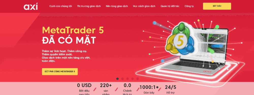 Sàn AXI có lừa đảo không? Đánh giá chi tiết sàn AXI mới nhất 2025 2 Website sàn AXI