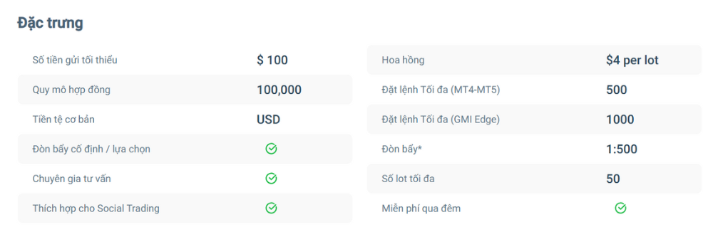 Sàn GMI có lừa đảo không? Đánh giá sàn GMI chi tiết năm 2025 3 đặc trưng tài khoản ecn