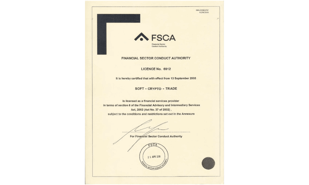 Giấy phép FSCA là gì? TOP 3 sàn Forex được cấp giấy phép FSCA 3 Giấy phép của FSCA