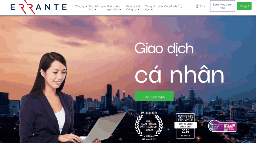 Sàn Errante có lừa đảo không? Đánh giá sàn Errante mới nhất 2025 2 sàn errante là gì