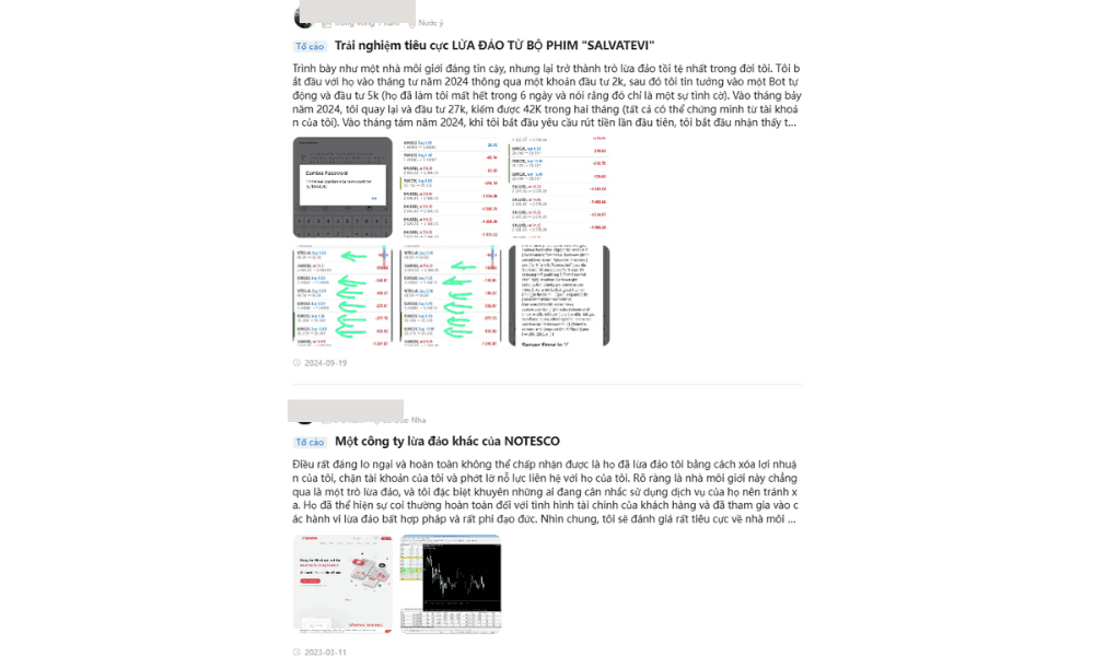 Tố cáo sàn FXCESS