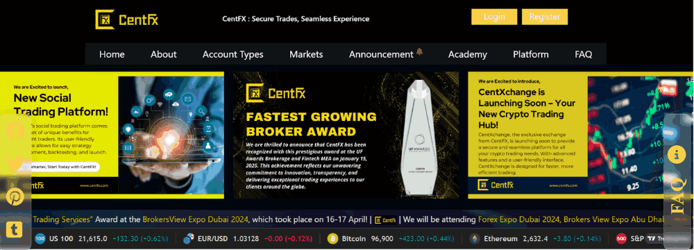 Sàn CentFx có uy tín không? Đánh giá chi tiết sàn CentFx mới nhất 2025 2 sàn centfx là gì
