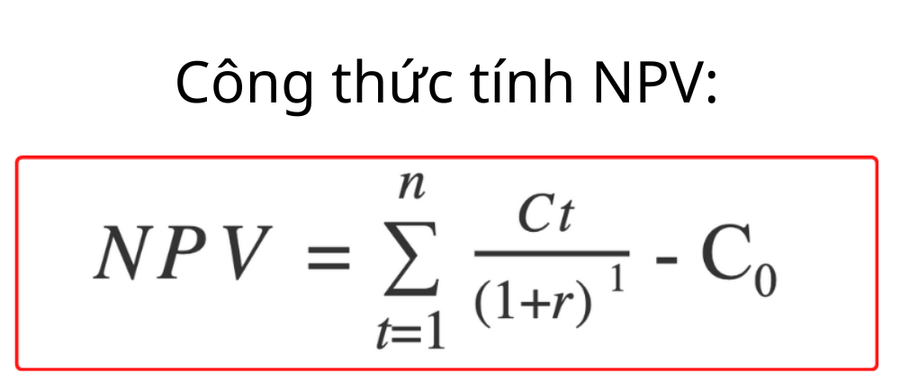 NPV là gì? Cách ứng dụng hiệu quả chỉ số NPV trong giao dịch Forex 2 Công thức tính NPV
