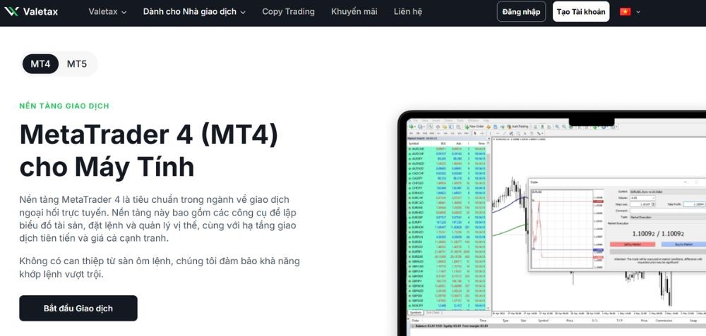 Sàn Valetax có lừa đảo không? Đánh giá sàn Valetax mới nhất năm 2025 2 Tổng quan sàn giao dịch forex Valetax