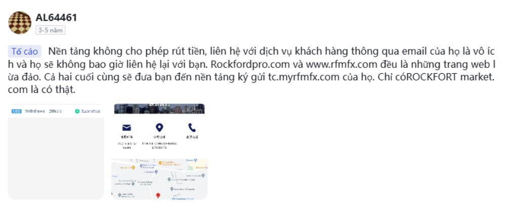 Sàn RockGlobal có uy tín không? Đánh giá sàn RockGlobal 2025 5 Nhà đầu tư không thể rút tiền trên sàn