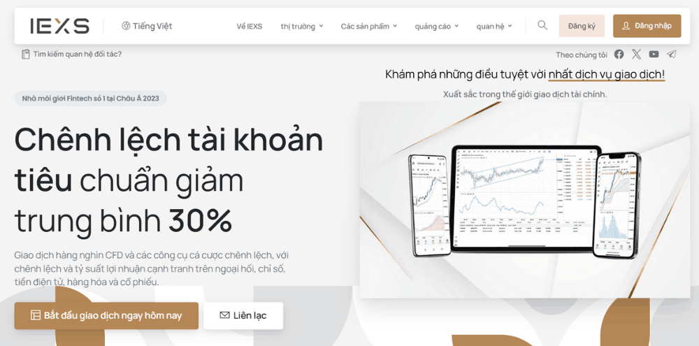 Sàn IEXS có lừa đảo không? Đánh giá chi tiết sàn IEXS năm 2025 2 tổng quan sàn iexs