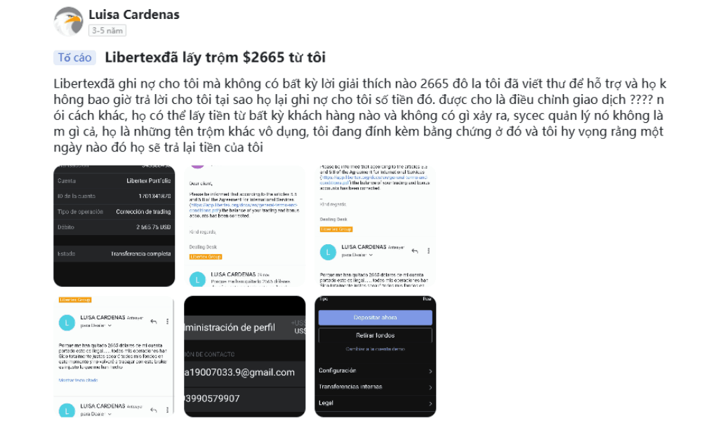 Tố cáo của nhà đầu tư 1