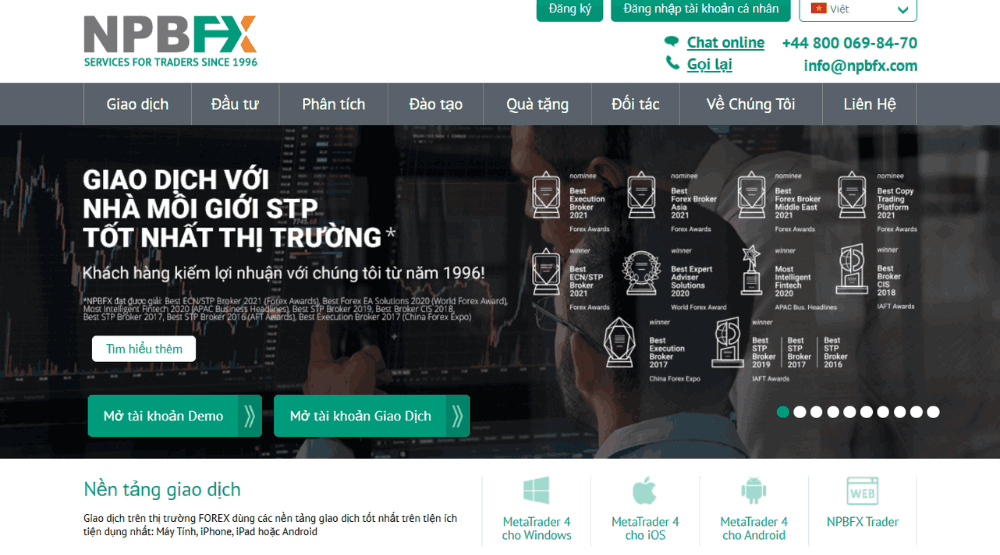 tổng quan sàn npbfx