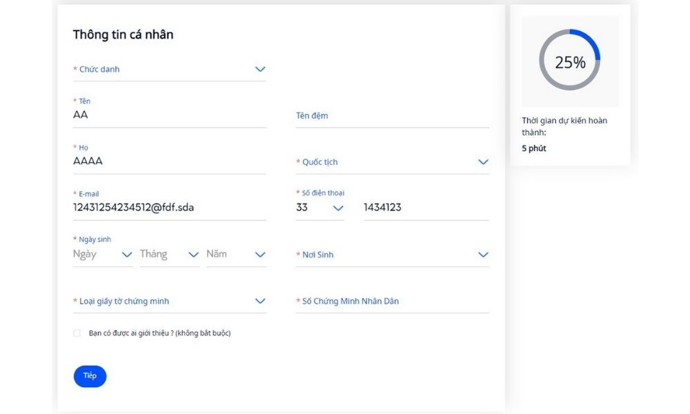 Đăng ký tài khoản VT Markets