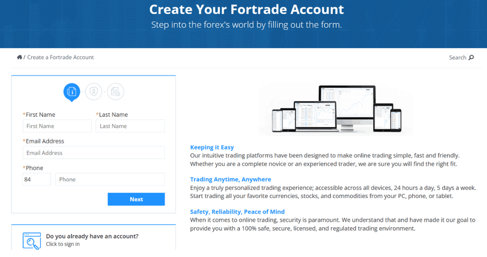 Giới thiệu tài khoản sàn Foretrade