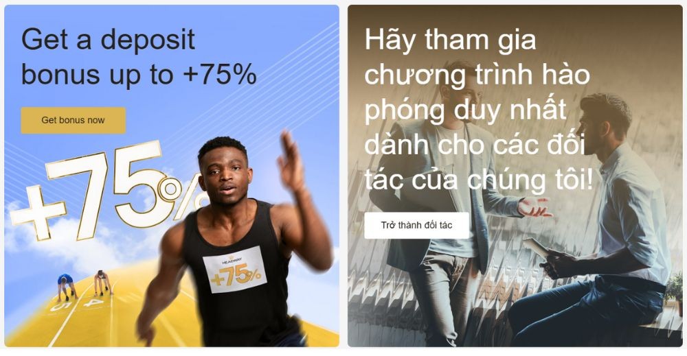 Các chương trình tại sàn Headway