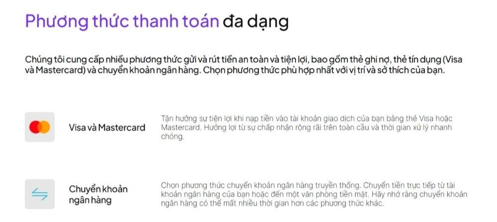 Hướng dẫn rút tiền từ sàn NEEX mới nhất năm 2025 2 Các phương thức rút tiền từ sàn NEEX