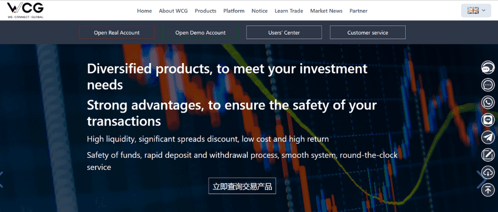 Tổng quan sàn WCG Markets
