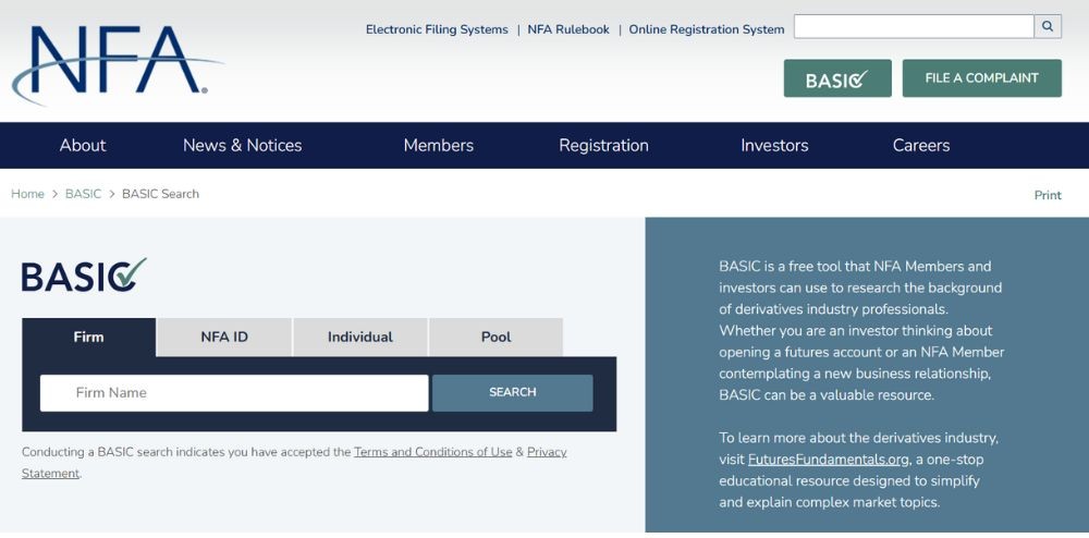 Giấy phép NFA là gì? Mức độ uy tín của giấy phép NFA 2 Website NFA
