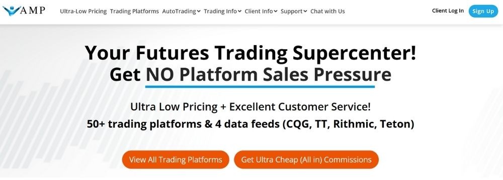 Website sàn AMP Fututes