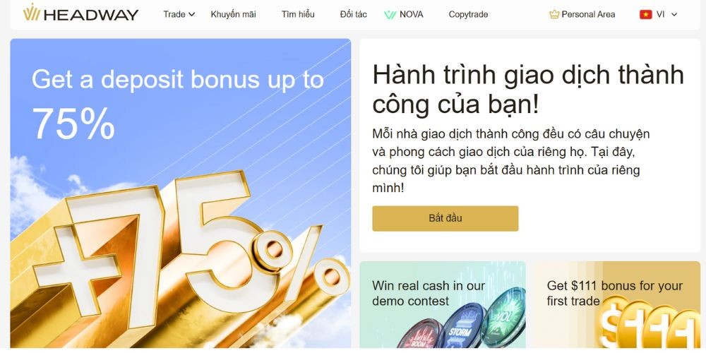 Website sàn Headway