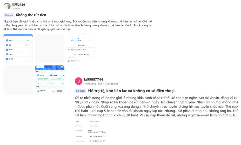 Các nhận xét tiêu cực từ nhà đầu tư