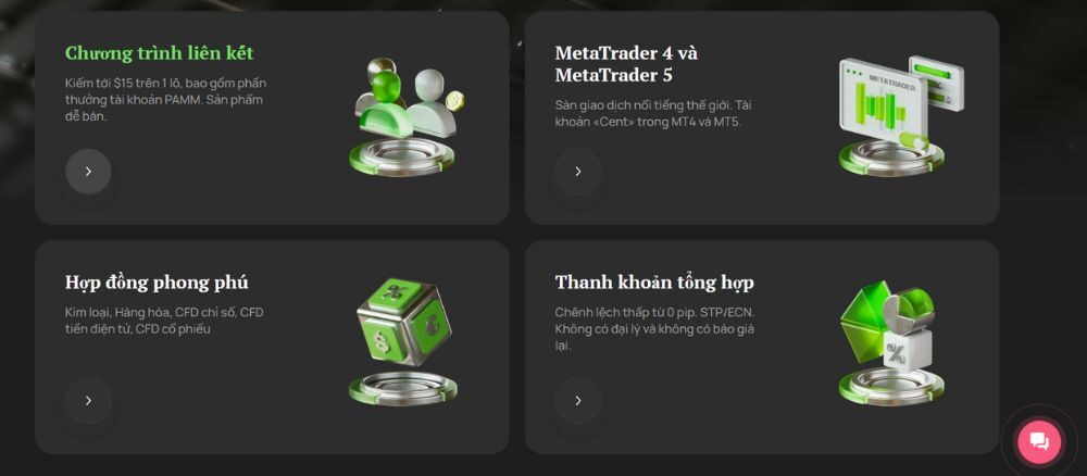 các nền tảng giao dịch tại sàn xchief