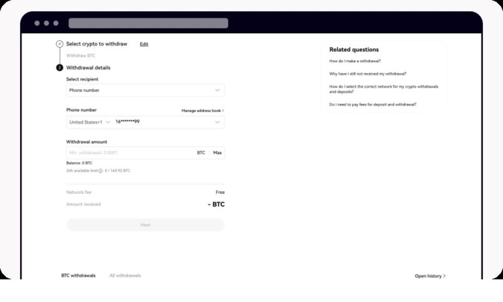 hoàn thành chi tiết rút tiền