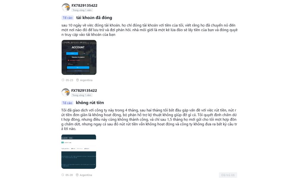 khách hàng tố cáo sàn Just2trade scam