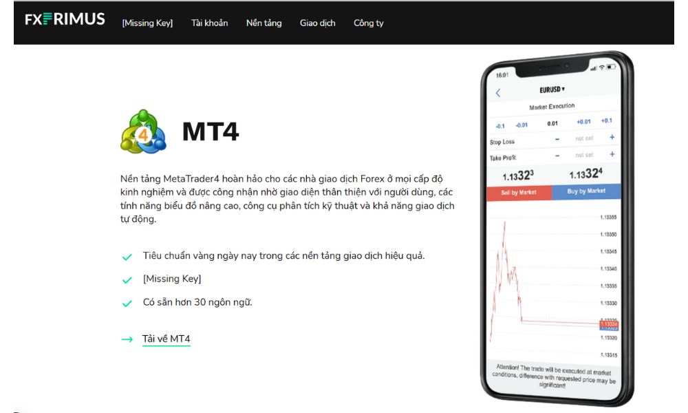 nền tảng mt4sàn fxprimus