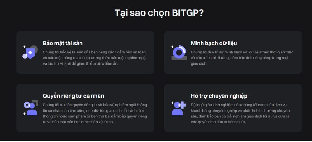 ưu điểm nổi bật sàn bitgp