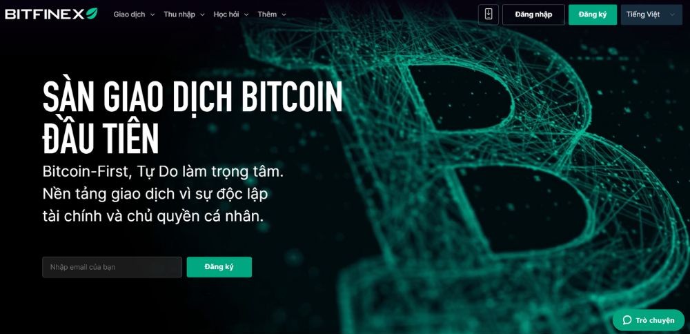Website sàn Bitfinex