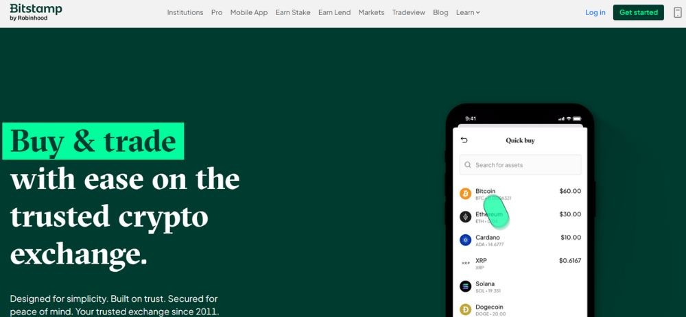 Website sàn Bitstamp