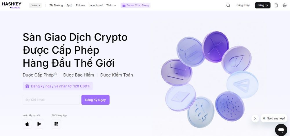 Website sàn HashKey