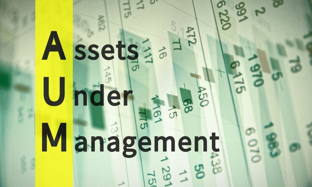 AUM là tổng giá trị thị trường của tất cả các tài sản tài chính mà tổ chức đang quản lý thay mặt cho khách hàng của họ