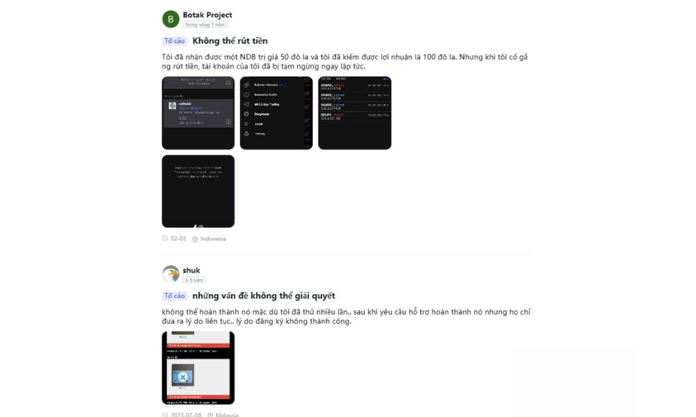 các dấu hiệu scam khác