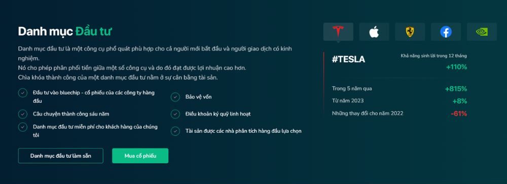 danh mục đầu tư sàn grand capital