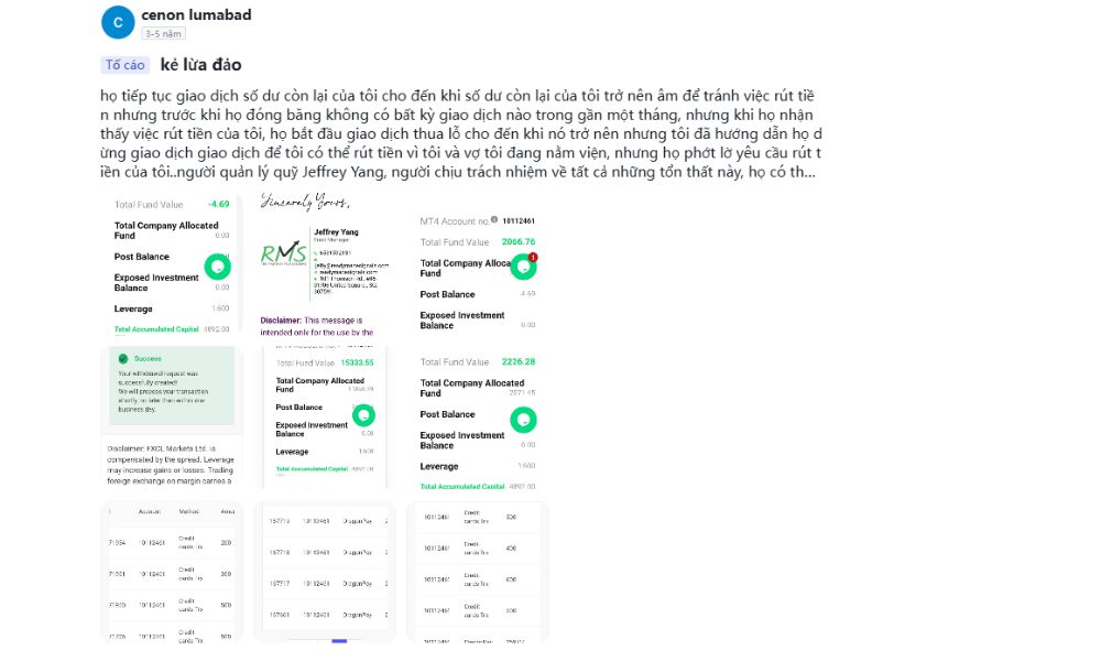 dấu hiệu lừa đảo từ sàn fxcl