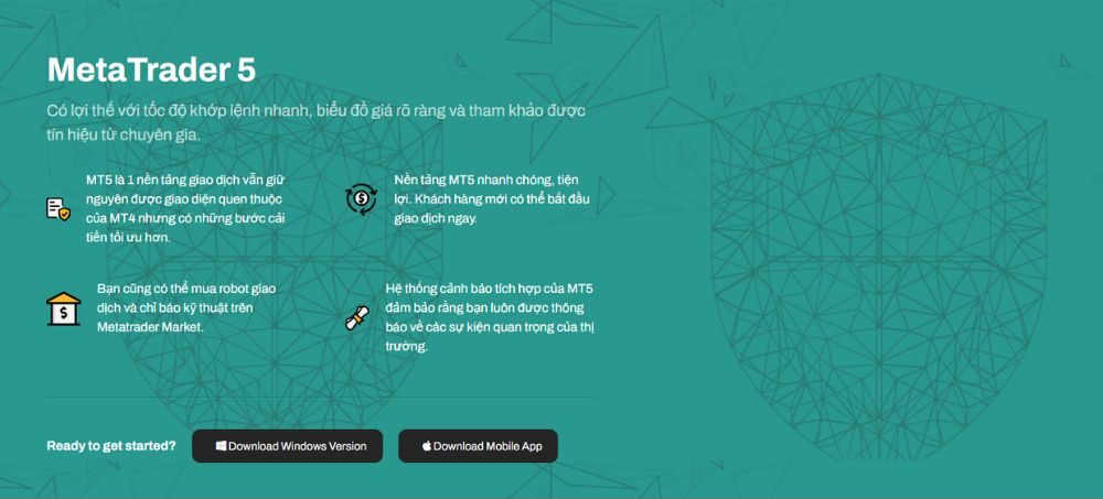 giới thiệu nền tảng giao dịch mt5