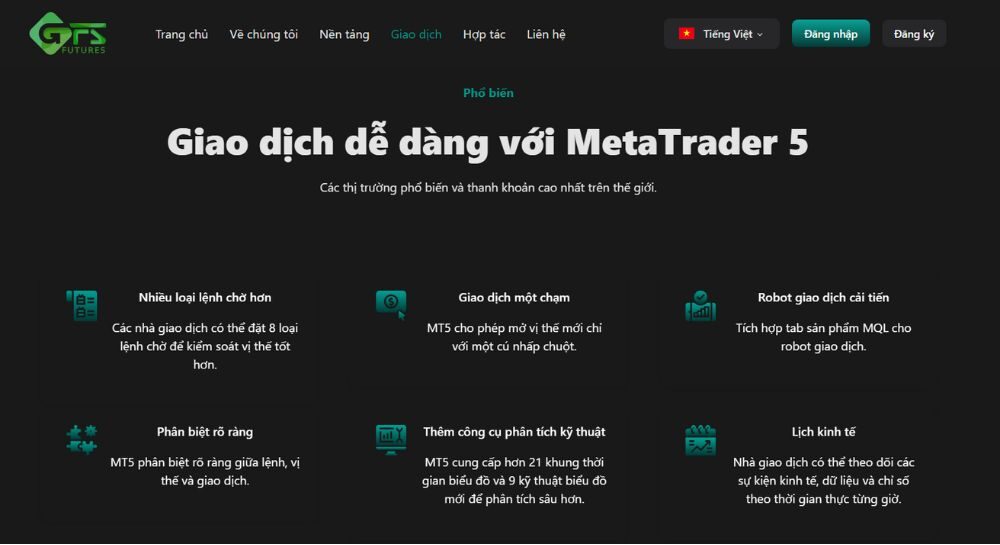giới thiệu nền tảng mt5