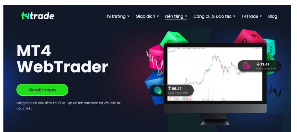 nền tảng mt4 tại sàn t4trade