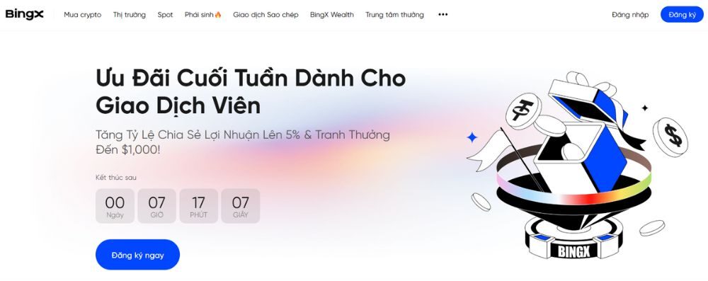 Thông tin chi tiết sự kiện BingX ưu đãi cuối tuần