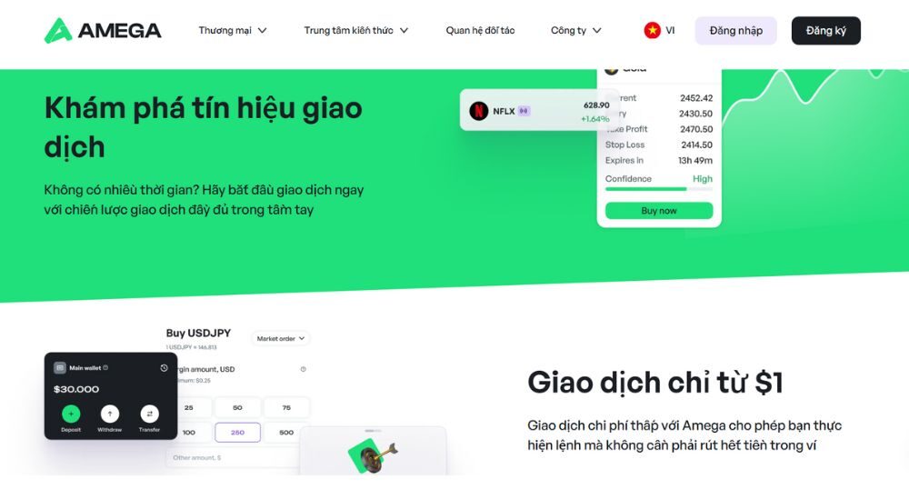 tổng quan về sàn amega