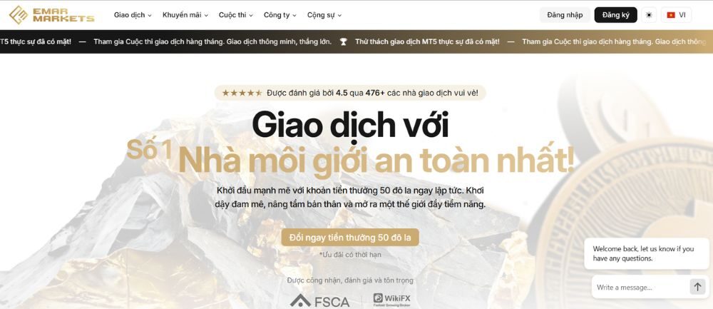 tổng quan về sàn emar markets