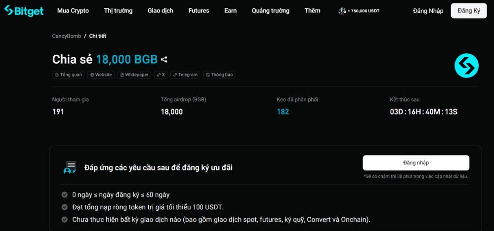 Săn kèo Bitget CandyBomb: 18.000 BGB đang chờ 2 Chi tiết sự kiện Bitget CandyBomb