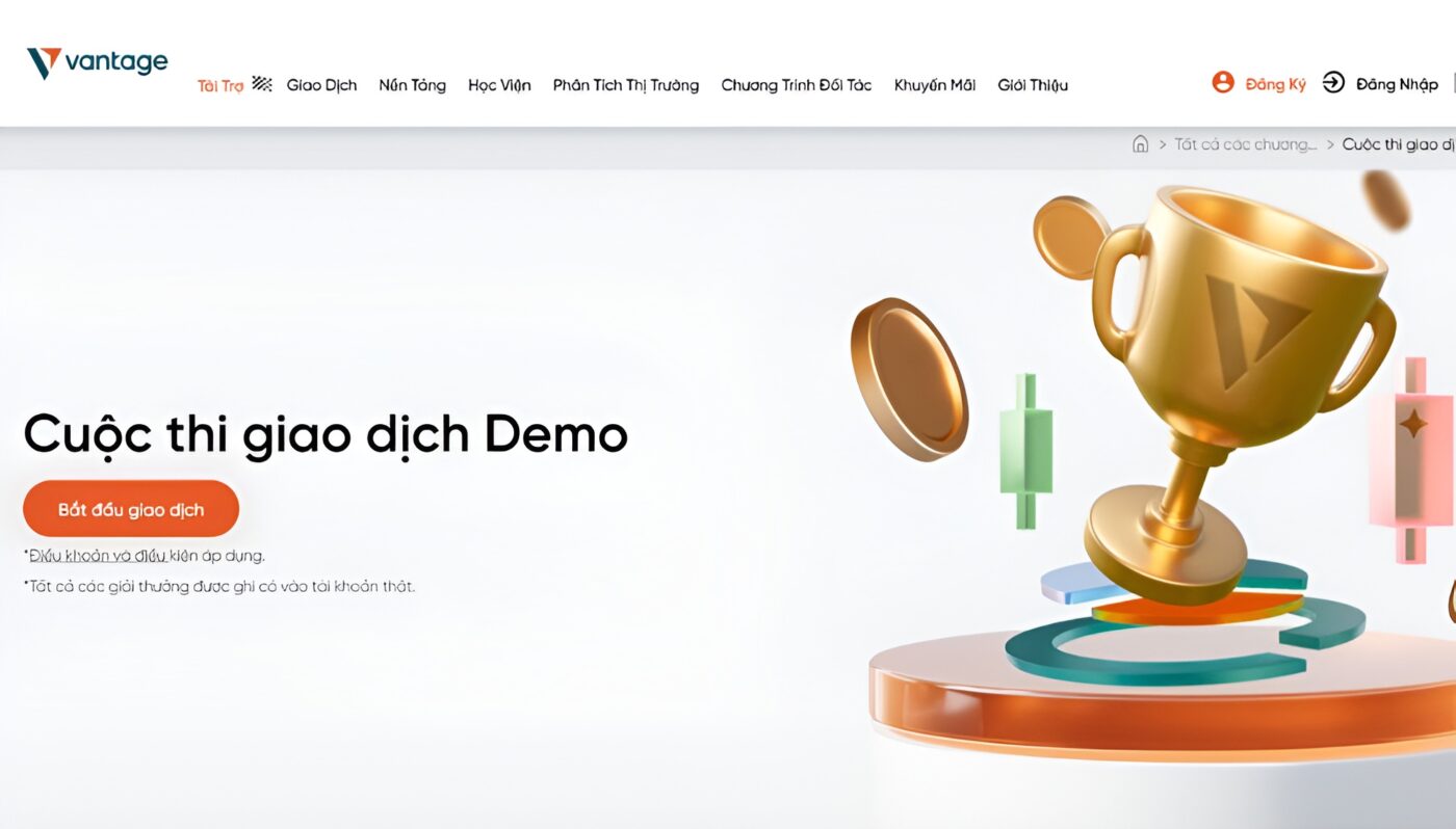 cuộc thi giao dịch demo sàn vantage